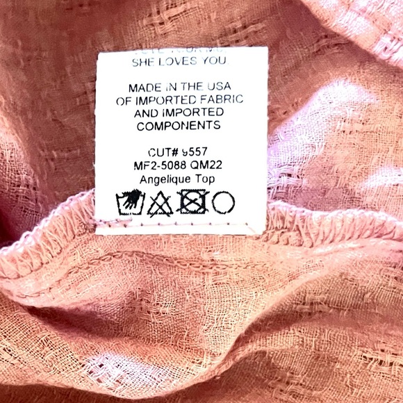 Show Me Your MuMu, Women's Angelique Top,Excellent Condition,Pink,Size XL - Picture 7 of 8